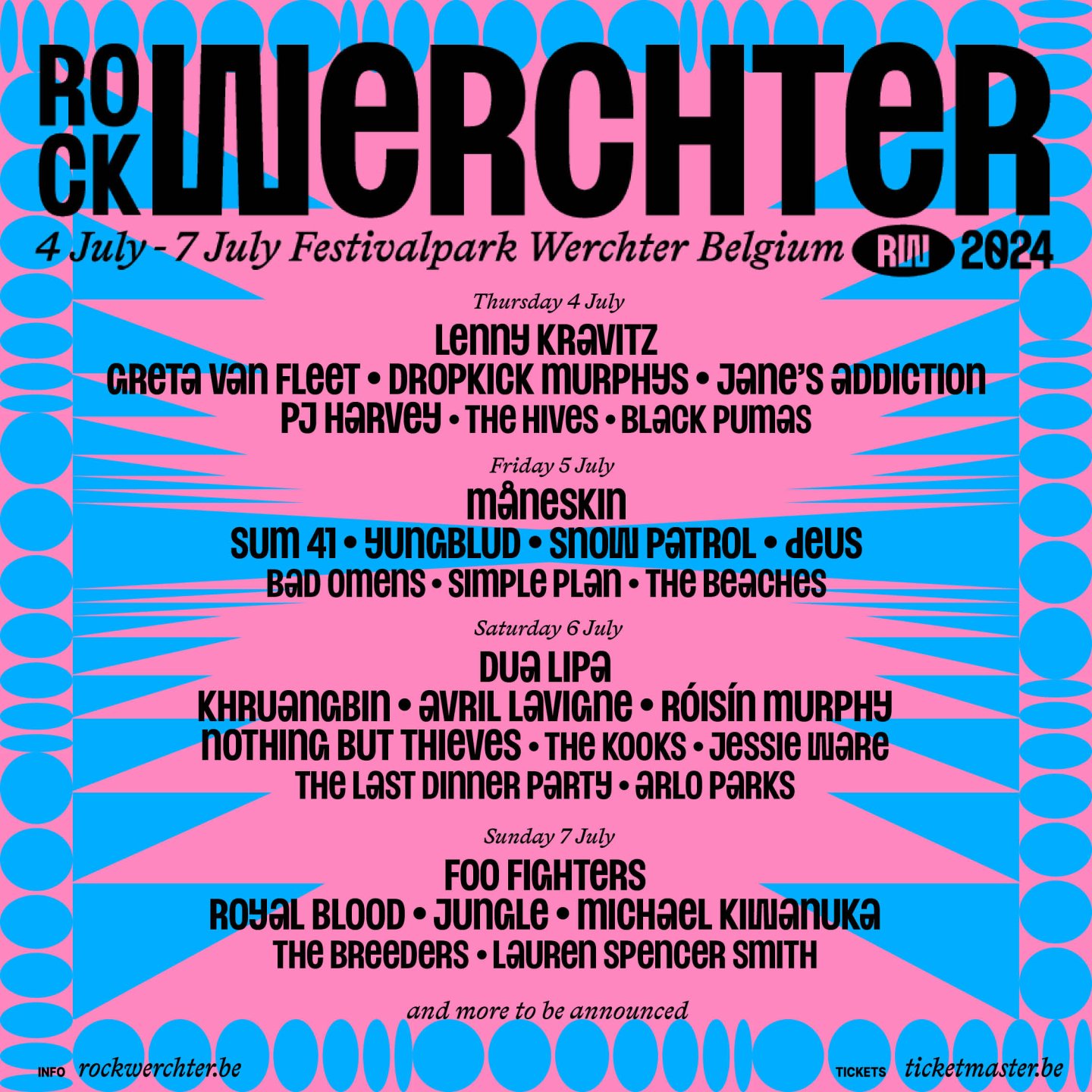 Rock Werchter 2024 Page 38 overseas festivals eFestivals